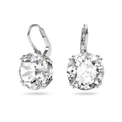 Swarovski - Orecchini Millenia - Cristalli Bianchi - Placcatura Rodio