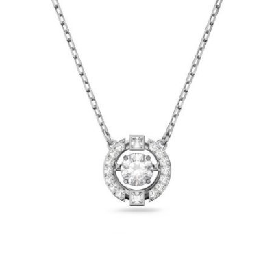 Swarovski - Collana Sparkling Dance - Cristalli Bianchi - Placcato Rodio