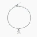 Mabina - Bracciale Lettera A - Argento 925 - Zirconi Bianchi
