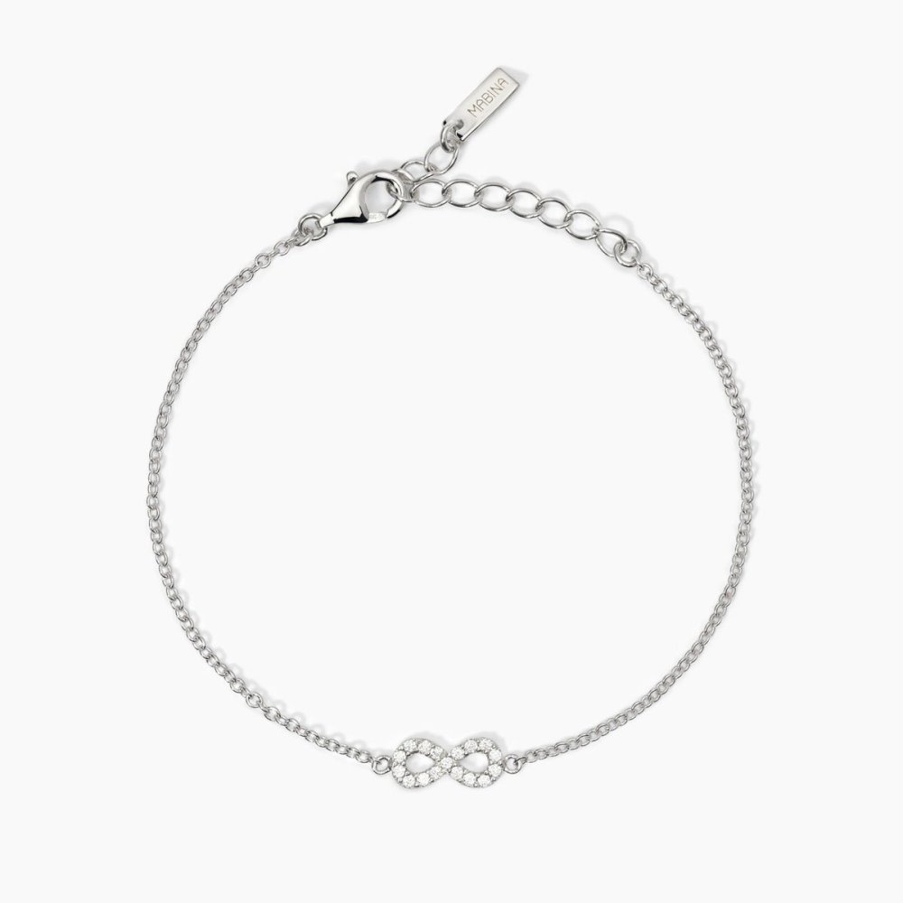Mabina - Bracciale Argento 925 - Zirconi - Infinito