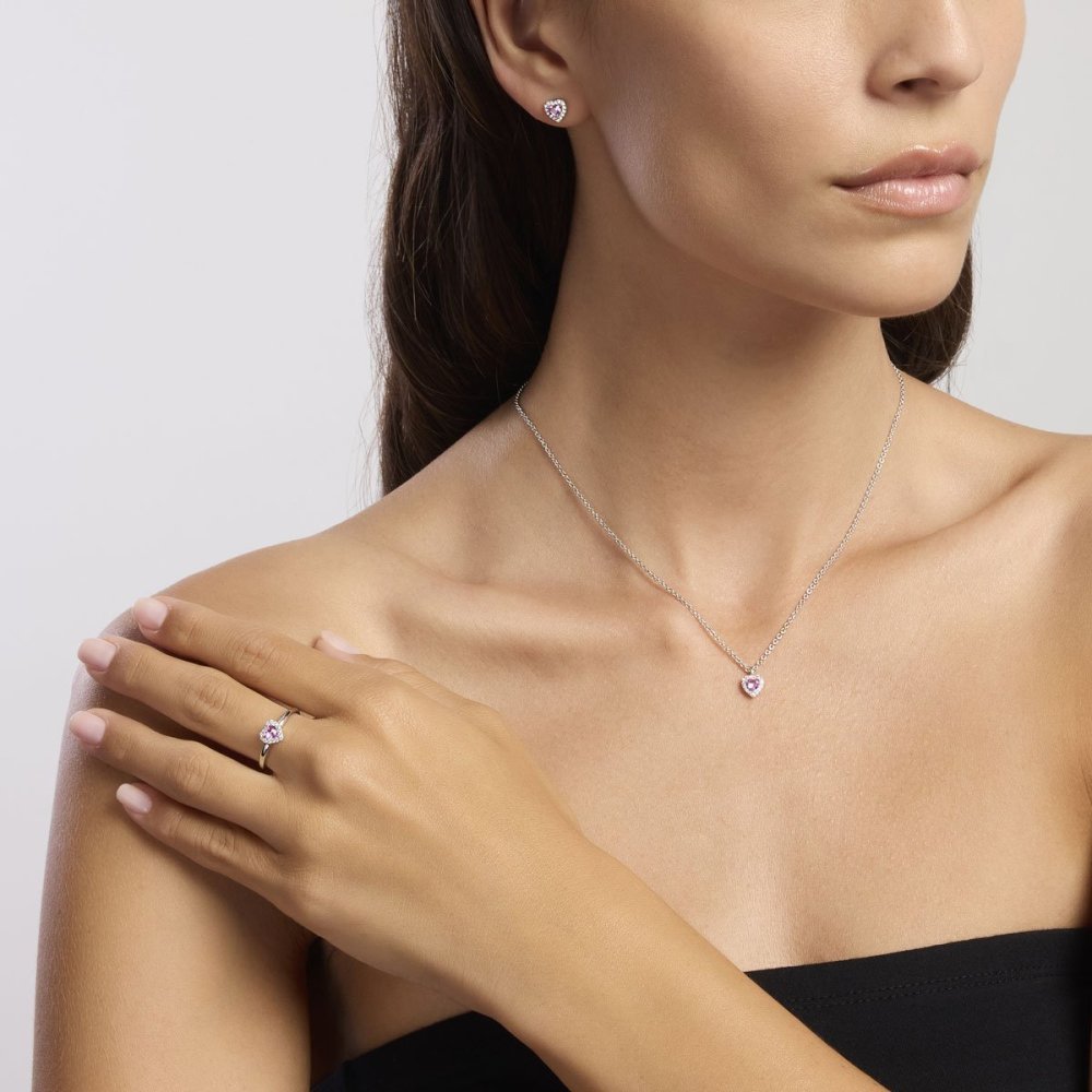 Mabina - Girocollo Argento 925 - Tormalina Sintetica - Zirconi