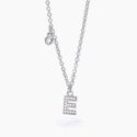 Mabina - Girocollo Argento 925 - Lettera E - Zirconi Bianchi