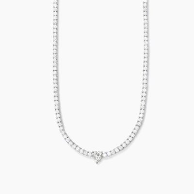 Mabina - Girocollo Cuore - Argento 925 - Zirconi