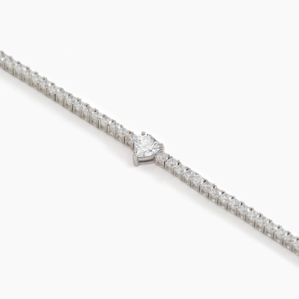 Mabina - Girocollo Cuore - Argento 925 - Zirconi