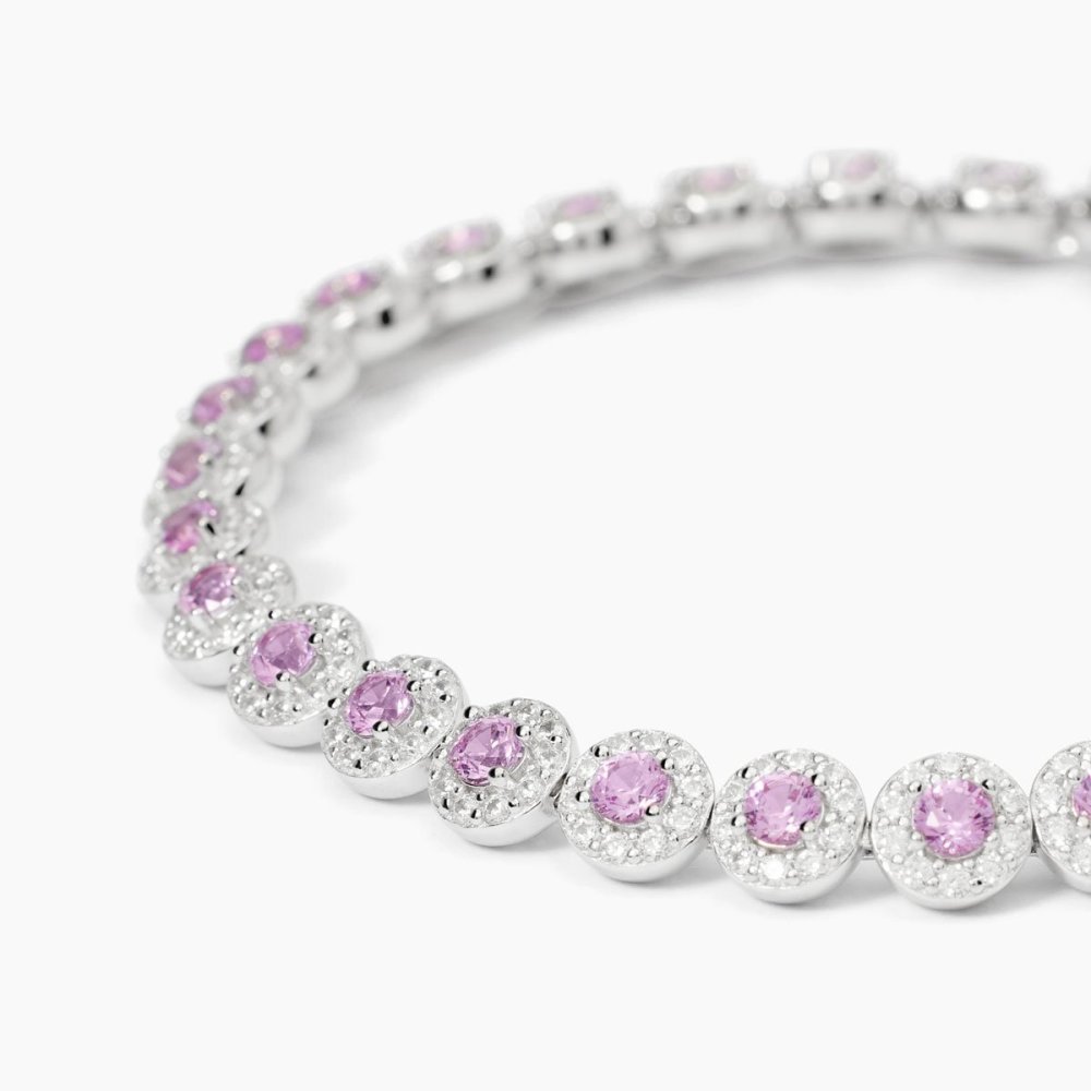 Mabina - Bracciale Tennis Argento 925 - Tormalina Sintetica - Zirconi