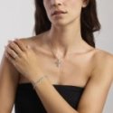 Mabina - Bracciale Tennis Argento 925 - Smeraldi Sintetici - Zirconi