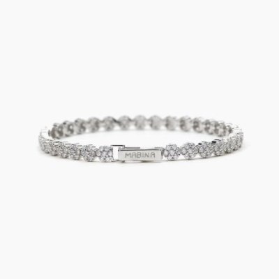 Mabina - Bracciale Argento 925 - Zirconi - Fiori