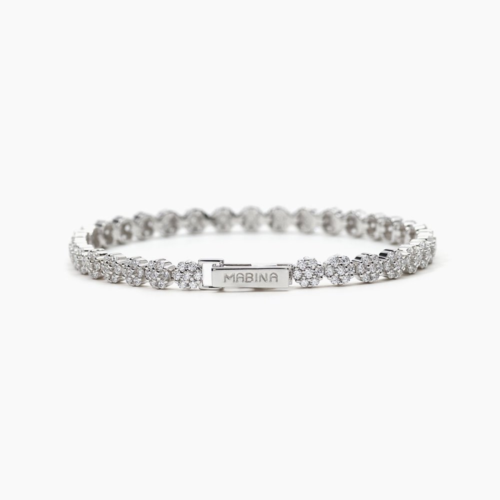 Mabina - Bracciale Argento 925 - Zirconi - Fiori