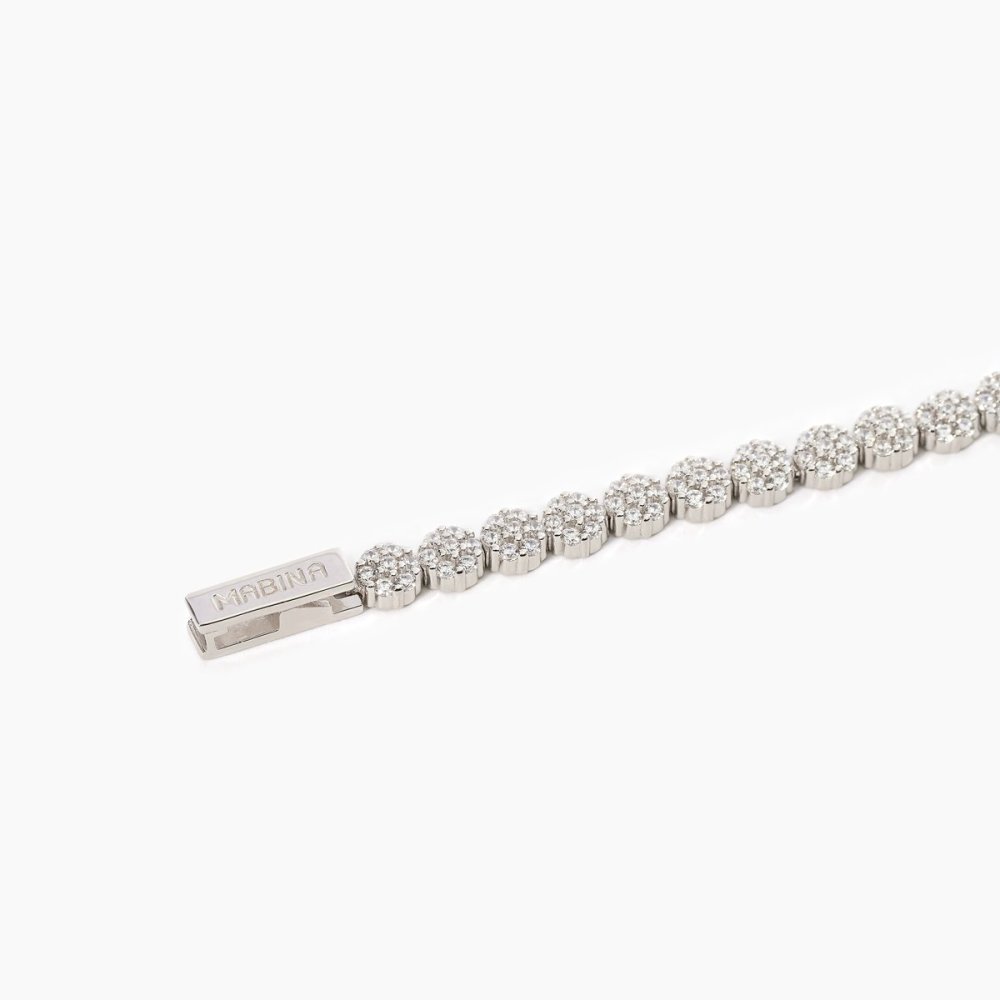 Mabina - Bracciale Argento 925 - Zirconi - Fiori