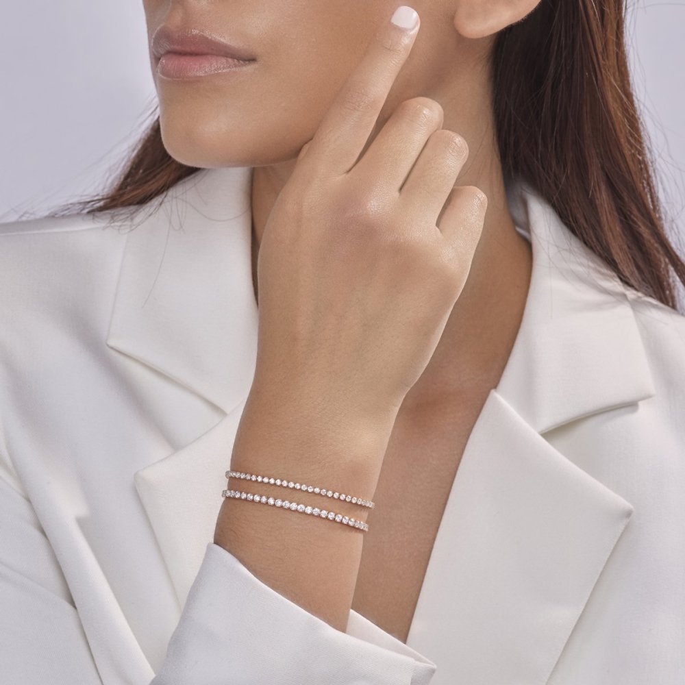 Mabina - Bracciale Argento 925 - Zirconi - Regolabile