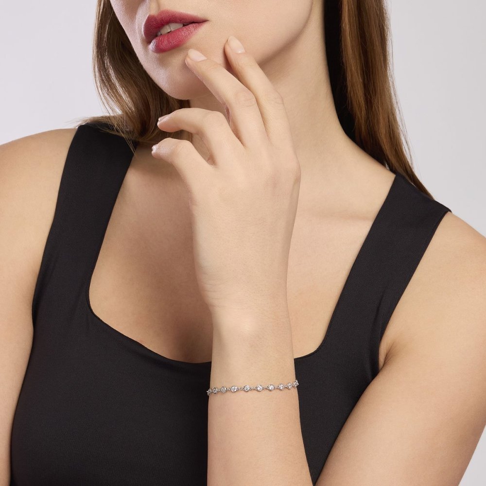 Mabina - Bracciale Argento 925 - Zirconi - Regolabile