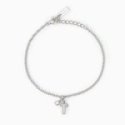Mabina - Bracciale Lettera T - Argento 925 - Zirconi Bianchi