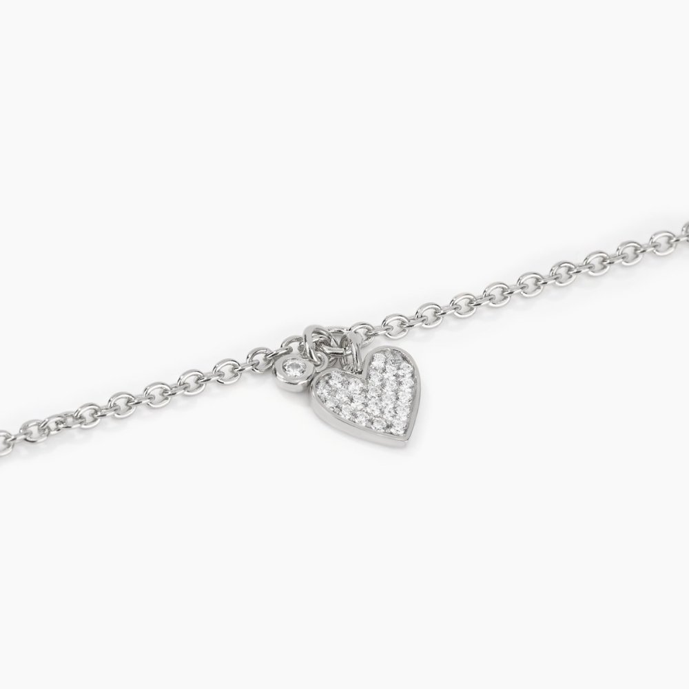 Mabina - Bracciale Argento 925 - Cuore - Zirconi