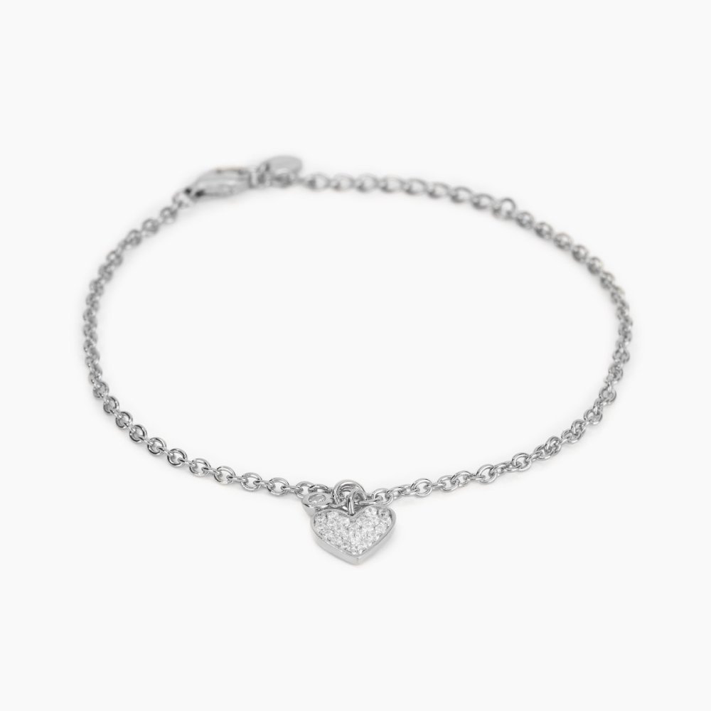 Mabina - Bracciale Argento 925 - Cuore - Zirconi