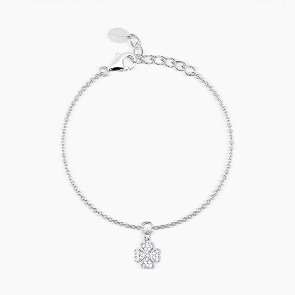 Mabina - Bracciale Argento 925 - Quadrifoglio - Zirconi