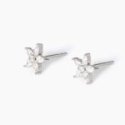 Mabina - Orecchini Fiore Argento 925 - Zirconi Taglio Goccia