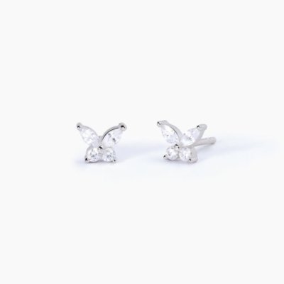 Mabina - Orecchini Argento 925 - Zirconi Marquise - Rodiato