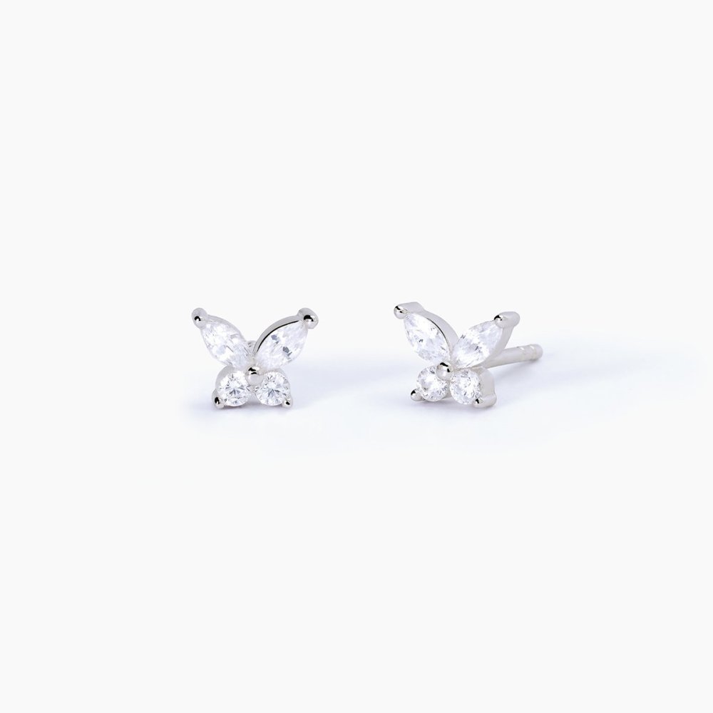 Mabina - Orecchini Argento 925 - Zirconi Marquise - Rodiato