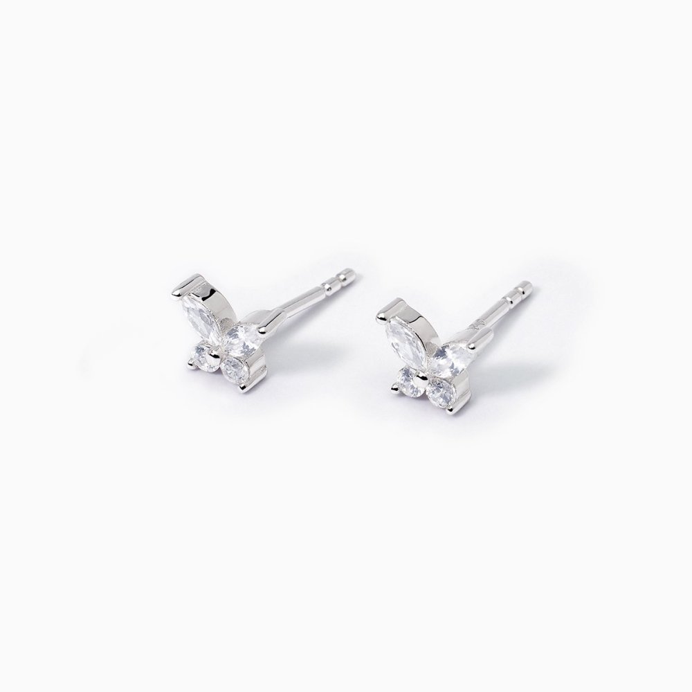 Mabina - Orecchini Argento 925 - Zirconi Marquise - Rodiato