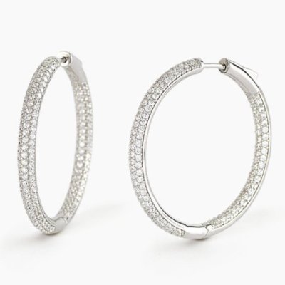 Mabina - Orecchini A Cerchio - Argento 925 - Zirconi