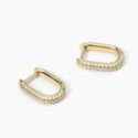 Mabina - Orecchini Argento 925 Dorato - Zirconi - Ø1Mm