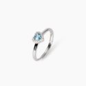 Mabina - Anello Argento 925 - Acquamarina Sintetica - Zirconi