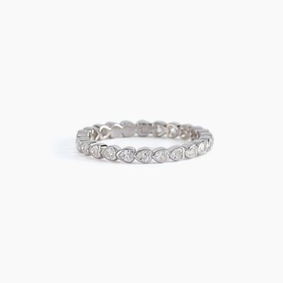 Mabina - Anello Argento 925 - Zirconi Cuore - Misura 15