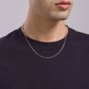 Mabina - Collana In Argento 925 - Catena Veneta - Elementi Bruniti