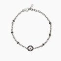 Mabina - Bracciale Argento 925 - Zirconi Neri - Rosa Dei Venti