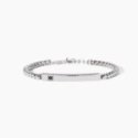 Mabina - Bracciale Argento 925 - Zircone Nero - Catena Veneta