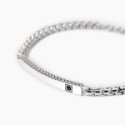 Mabina - Bracciale Argento 925 - Zircone Nero - Catena Veneta