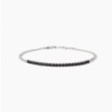 Mabina - Bracciale Tennis Argento 925 - Zirconi Neri - Regolabile