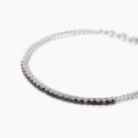 Mabina - Bracciale Tennis Argento 925 - Zirconi Neri - Regolabile