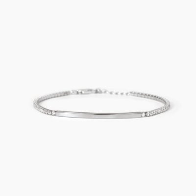 Mabina - Bracciale Tennis Argento 925 - Zirconi - Piastra Lucida