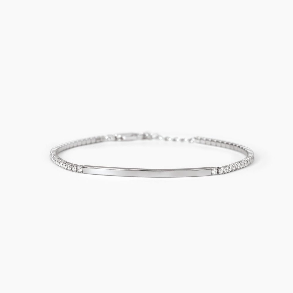 Mabina - Bracciale Tennis Argento 925 - Zirconi - Piastra Lucida