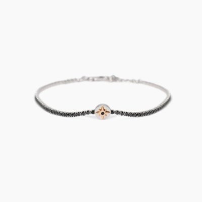 Mabina - Bracciale Tennis Argento 925 - Zirconi Neri - Rosa Dei Venti