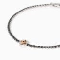 Mabina - Bracciale Tennis Argento 925 - Zirconi Neri - Rosa Dei Venti