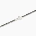 Mabina - Bracciale Tennis Argento 925 - Zirconi Neri - Croce