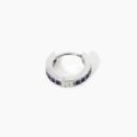 Mabina - Orecchino Argento 925 - Zaffiri Sintetici - Ø13Mm