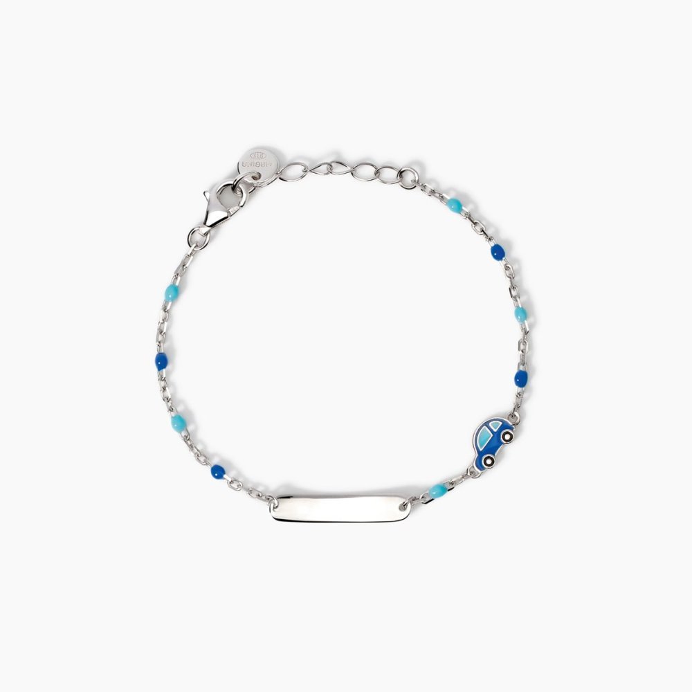 Mabina - Bracciale Argento 925 Smaltato - Macchinina - Bambini