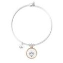 Kidult - Bracciale Bangle - Acciaio 316L - Pvd Rosé - Cristallo