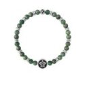 Kidult - Bracciale Giada Verde - Acciaio 316L - Ciondolo Tartaruga