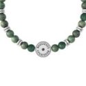 Kidult - Bracciale Giada Verde - Acciaio 316L - Ciondolo Tartaruga