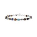 Kidult - Bracciale Acciaio 316L - Pietre Naturali - Uomo Donna