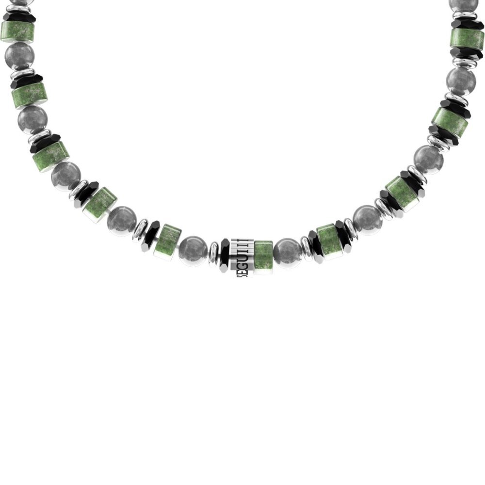 Kidult - Bracciale Acciaio 316L - Pietre Naturali - Incisione