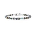 Kidult - Bracciale Acciaio 316L - Pietre Naturali - Regolabile