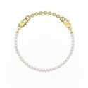 Kidult - Bracciale Acciaio 316L - Pvd Giallo - Perle Conchiglia