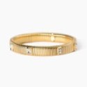 Kidult - Bracciale Acciaio 304316L - Pvd Giallo - Zirconi