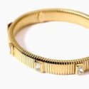Kidult - Bracciale Acciaio 304316L - Pvd Giallo - Zirconi