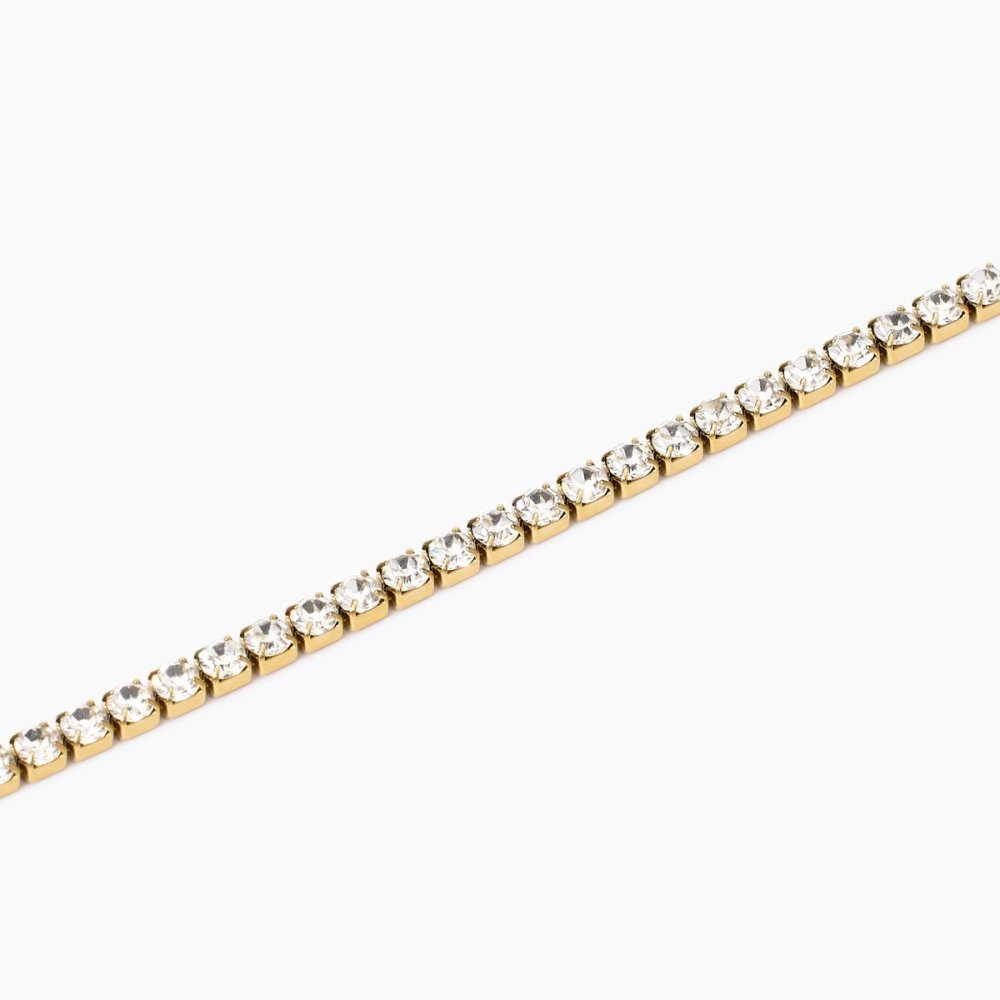 Kidult - Bracciale Tennis - Acciaio 316L - Pvd Giallo